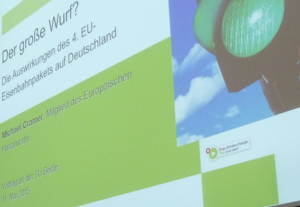 Vortrag von Michael CRAMER (MdEP)
