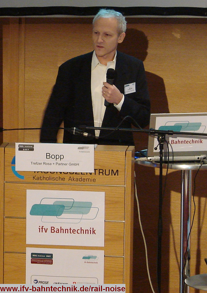 32_BOPP_TrefzerRosaPartner_RAILnoise2007_IFV-Bahntechnik_Copyright2007.png - Prof. Dr.-Ing. Urs BOPP - [Trefzer Rosa + Partner GmbH]:Erschütterungsschutz für den denkmalgeschützten Musiksaal von 1876 in Basel durch Sanierung der Straßenbahngleisanlagen