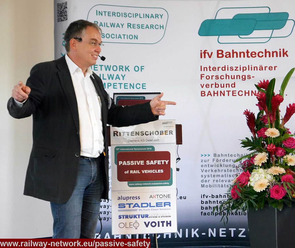 01_02_RITTENSCHOBER_Passive-Safety-2015_Copyright_IFV-BAHNTECHNIK1__1.png - Dipl.-Ing. Andreas RITTENSCHOBER (Senior Engineer Structural Design) - [Siemens AG; Vienna / Austria] - Convenor CEN/TC 256/SC 2/ WG 2 “Structural requirements”:Revision of EN 15227: Crashworthiness requirements for railway vehicle bodies