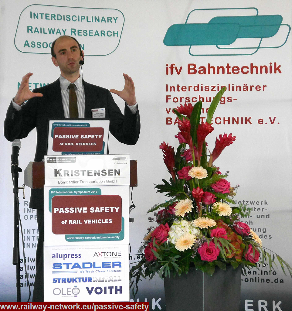 01_04_KRISTENSEN_Passive-Safety-2015_Copyright_IFV-BAHNTECHNIK1__1.png - Dipl. Engineer Julien KRISTENSEN (Structure and Crash Engineer; Matthias MARGGRAF; Adrian PIASETZKI) - [Bombardier Transportation GmbH; Germany]:Do EN 15227 scenarios reflect real-life railway accidents?Collision scenarios, Rail Vehicles Accidentology and Numerical Investigations on Deviation Cases