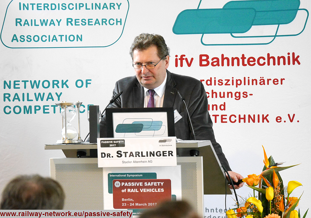 07_STARLINGER_PS2017_IFV-BAHNTECHNIK_Copyright2017.png - Dipl. Ing. Dr. habil. Alois STARLINGER - [Stadler Rail Group]:On the European standardization activities for the front end design of street cars: Requirements to protect pedestrians in case of frontal collisions with trams and light rail vehicles by using passive safety systems