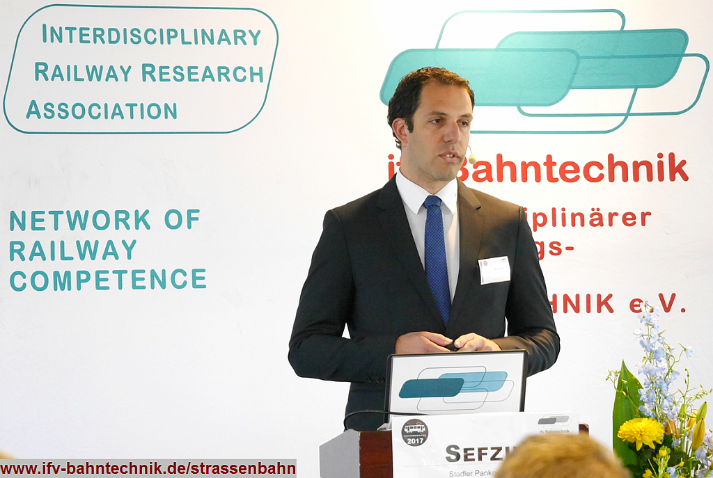 08_SEFZIK_STRABA2017_IFV-BAHNTECHNIK_Copyright2017.png - Dipl.-Ing. Patrick SEFZIK - [Stadler Pankow GmbH]:Innovative Straßenbahn-Fahrzeugtechnik: Vorteile für Fahrgäste, Betrieb und Instandhaltung
