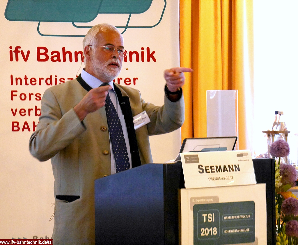SEEMANN2_TSI2018_IFV-BAHNTECHNIK_Copyright2018.png - Dipl.-Ing. Michael SEEMANN (Systembereichsleiter Fahrzeuge) - [EISENBAHN-CERT, Benannte Stelle Interoperabilität; München]:Zulassung und Sicherheit von Bremsen: Eine kritische Darstellung anhand ausgewählter Beispiele