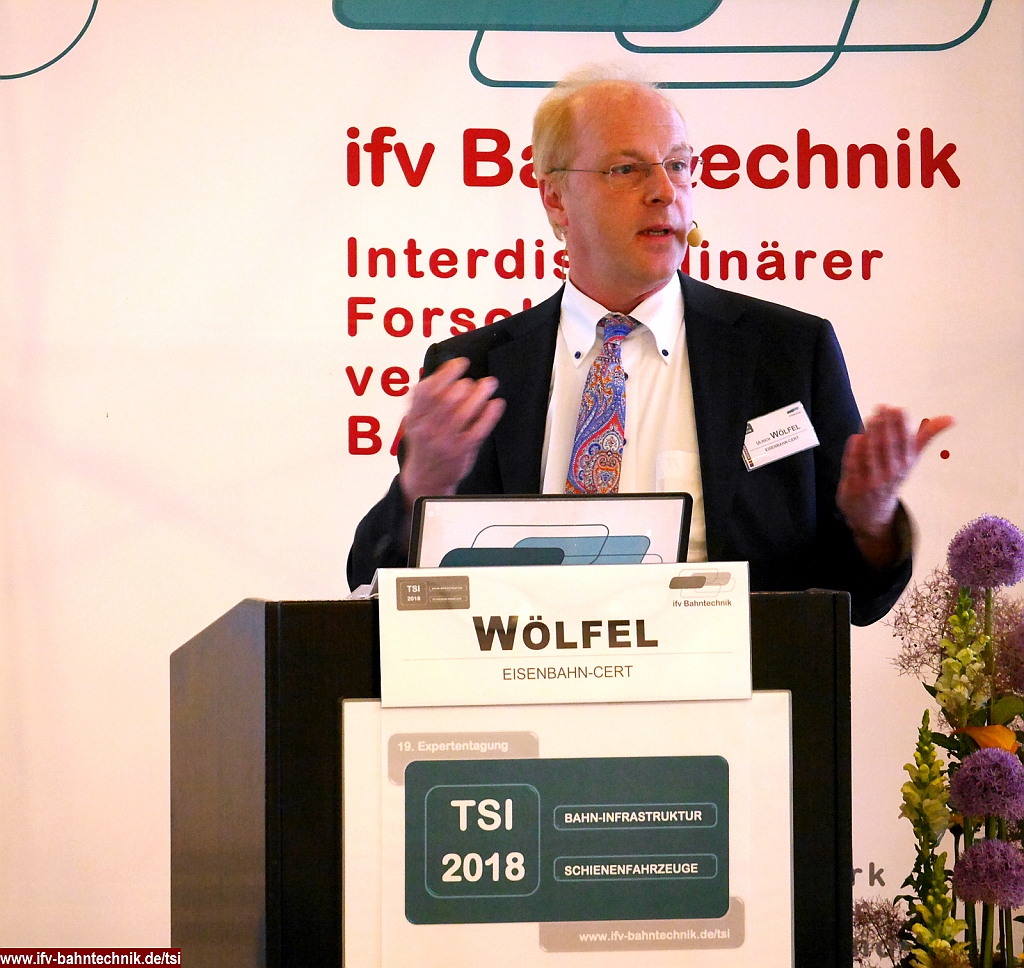 WOELFEL2_TSI2018_IFV-BAHNTECHNIK_Copyright2018.png - Dipl.-Ing. Ulrich WÖLFEL (Systembereichsleiter Zugsteuerung, Zugsicherung und Signalgebung) - [EISENBAHN-CERT, Benannte Stelle Interoperabilität; Bonn]:Die TSI ZZS 2016: Erfahrungen aus der Anwendung