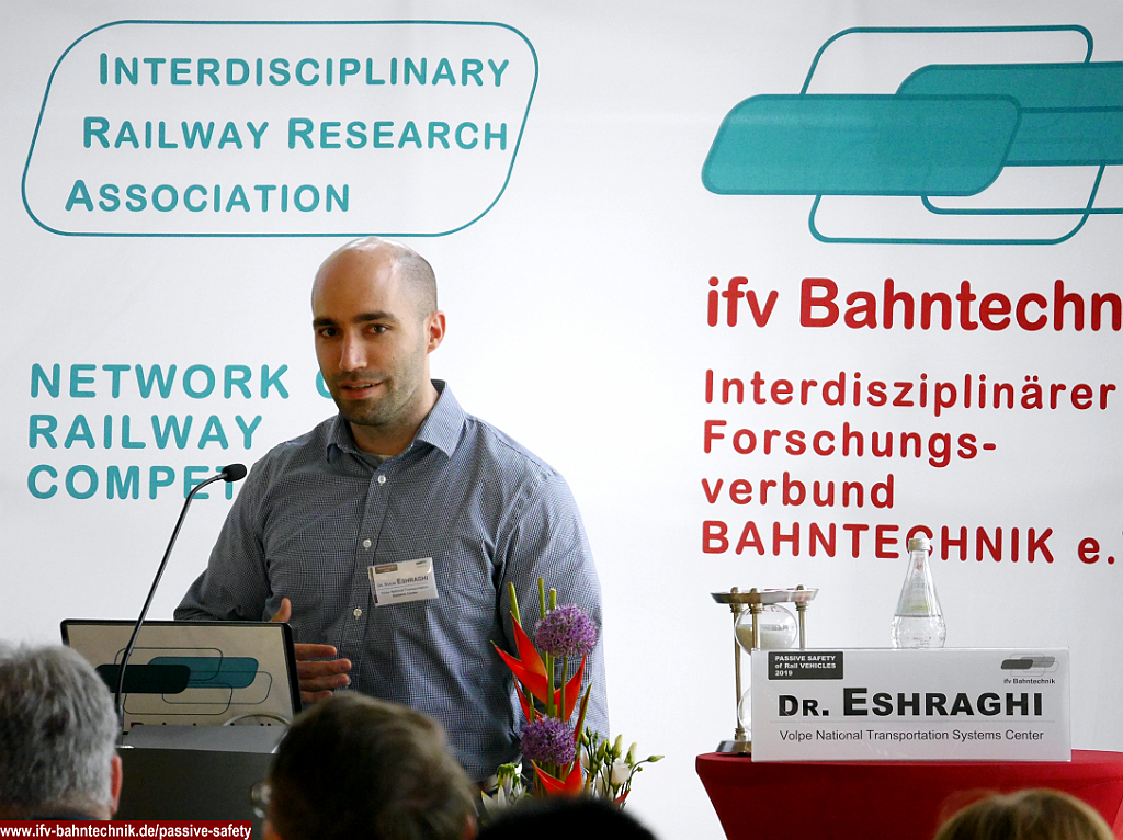 01_ESHRAGHI_PS2019_IFV-BAHNTECHNIK_Copyright2019.png - Shaun ESHRAGHI, Ph. D. - [United States Department of Transportation, Volpe, The National Transportation Systems Center, Department Structures and Dynamics]:FINITE ELEMENT ANALYSIS OF WORKSTATION TABLE SLED TEST TO EVALUATE ENERGY-ABSORPTION REQUIREMENTS